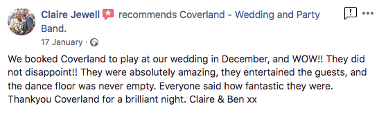 coverland wedding band recommendation