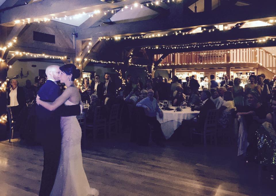 bride and groom dance floor