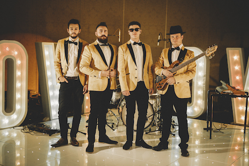 UK function band 24K performing at a corporate company party