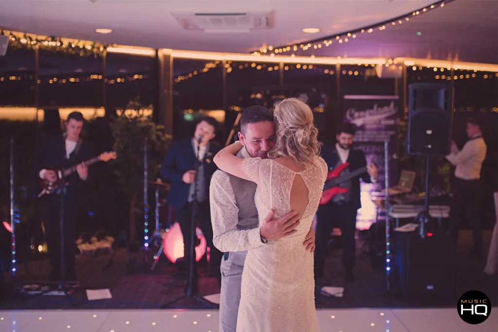 South Wales Wedding band Coverland performing a first dance