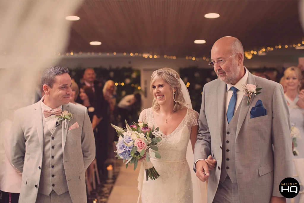 A proud father of the bride at Fairyhill Gower