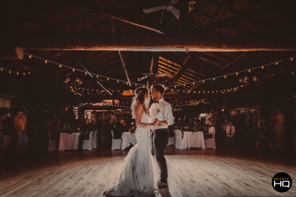 wedding band performing first dance