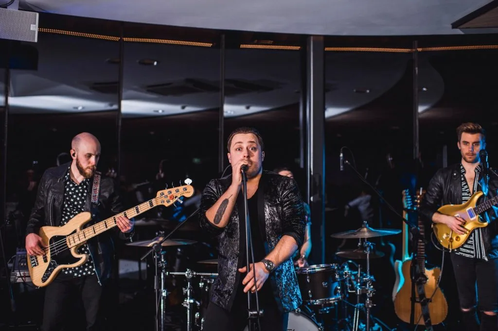 indie rock wedding band iRock performing at Fairyhill