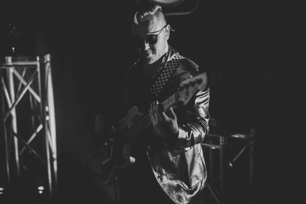 Carwyn Jones performing with soul band Velvet Soul