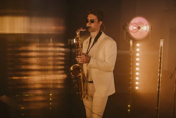 olly wedding saxophonist