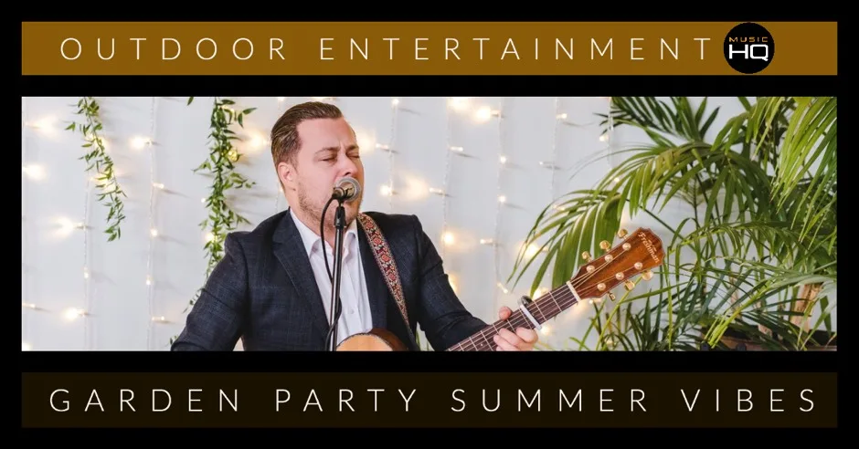 Rory performing live at a garden party